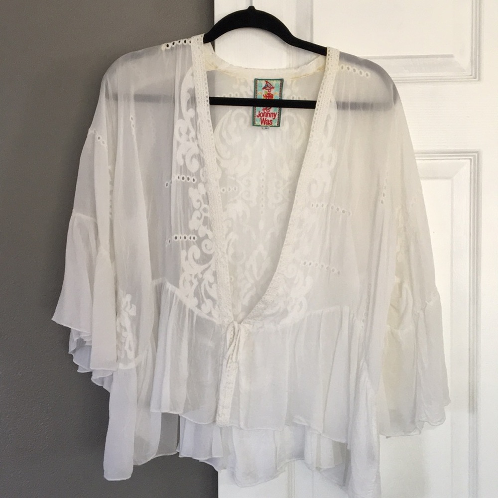 Johnny Was Cropped Kimono